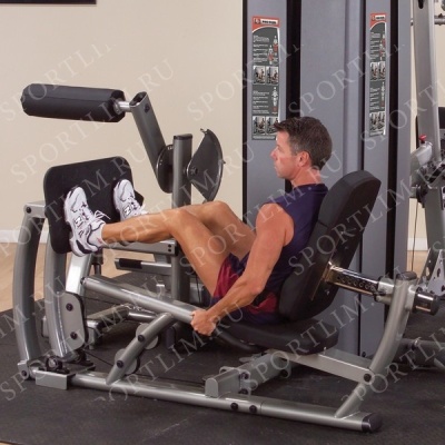 ОПЦИЯ к DGYM Двухпозиционный тренажер для жима ногами и тренировки икроножных мышц с весовым стеком